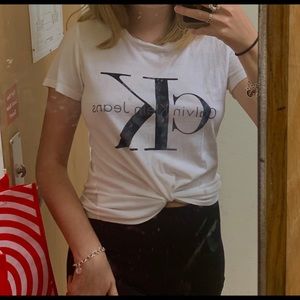 calvin klein white t-shirt